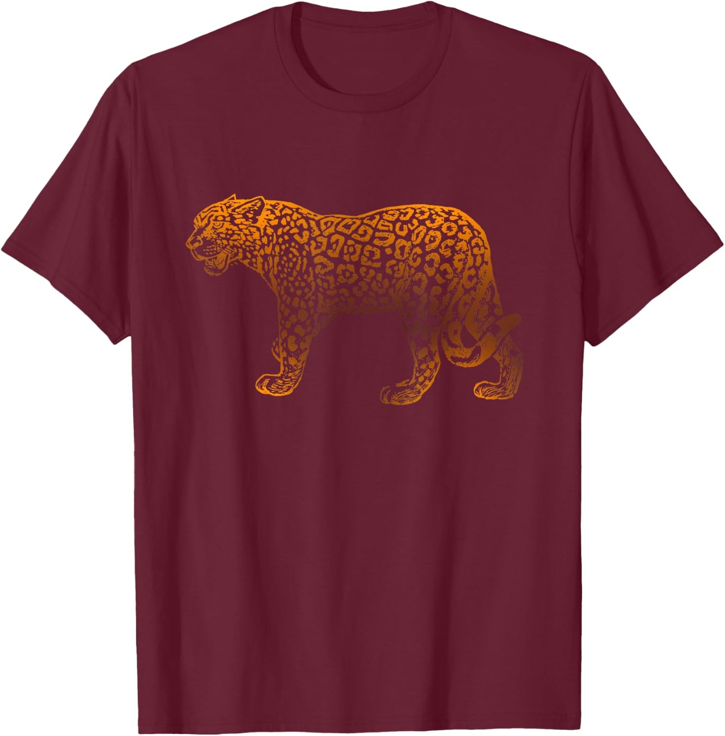 Save The Amur Leopard Endangered Animals Species T-Shirt - T-Shirt | Maroon