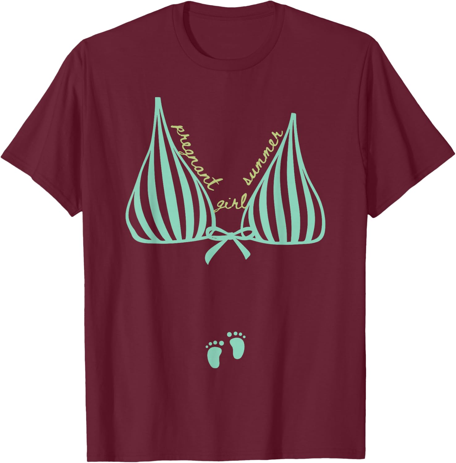 Pregnancy Announcement T-Shirt - T-Shirt | Maroon