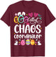 Egg-cellent Chaos Coordinator Cute Happy Easter Mom Teacher Women Girls Kids T-Shirt - T-Shirt | Maroon