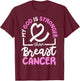 My God Is Stronger Than Breast Cancer T-Shirt - T-Shirt | Maroon