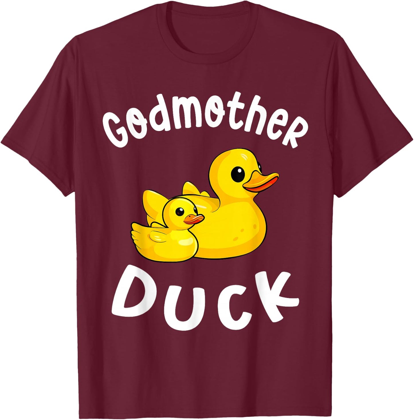 Godmother Duck Birthday Rubber Duck Kids Family Matching T-Shirt - T-Shirt | Maroon