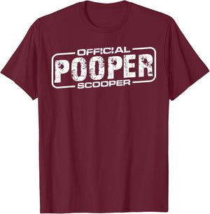 Official Pooper Scooper T-Shirt - T-Shirt | Maroon