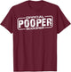 Official Pooper Scooper T-Shirt - T-Shirt | Maroon