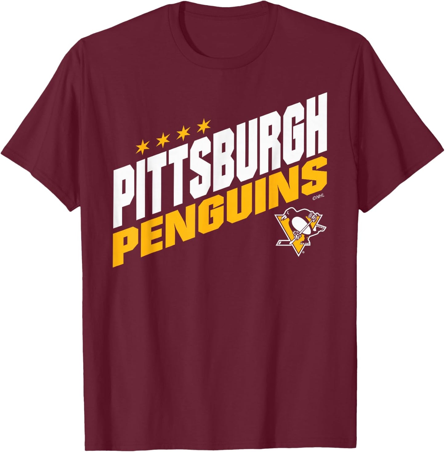 Pittsburgh Penguins Fuel Black Officially Licensed T-Shirt - T-Shirt | Maroon