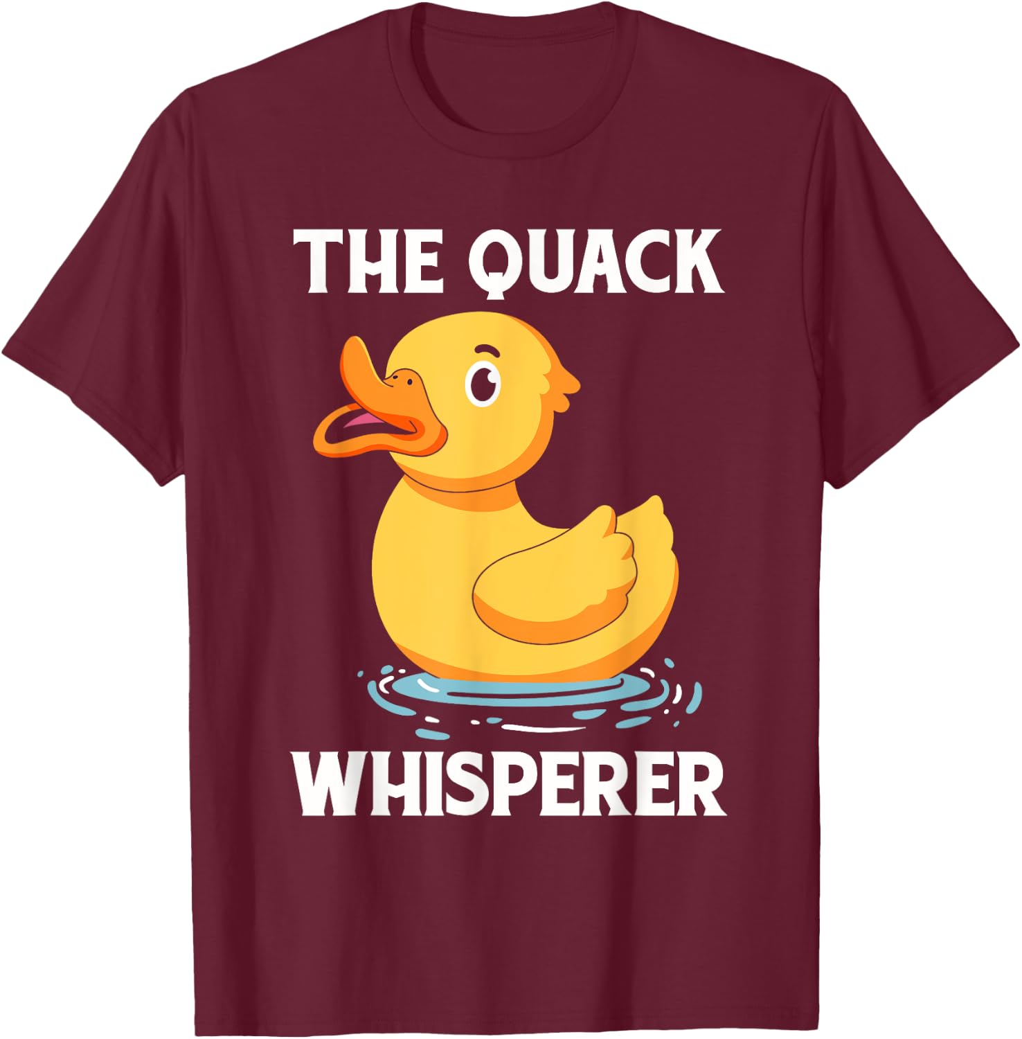 Duck Gifts Women Rubber Ducky Meme Quack T-Shirt - T-Shirt | Maroon