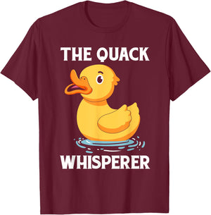Duck Gifts Women Rubber Ducky Meme Quack T-Shirt - T-Shirt | Maroon