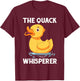 Duck Gifts Women Rubber Ducky Meme Quack T-Shirt - T-Shirt | Maroon