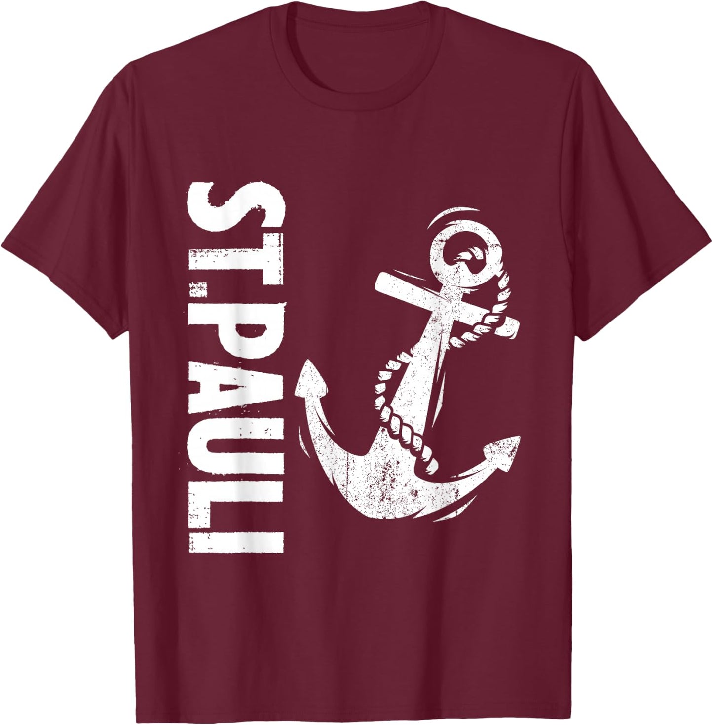 St Pauli Hamburg Paulianer St. Pauli , black T-Shirt - T-Shirt | Maroon