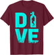 Art amusant sur le thème de la plongée sous-marine pour hommes et femmes T-Shirt - T-Shirt | Maroon