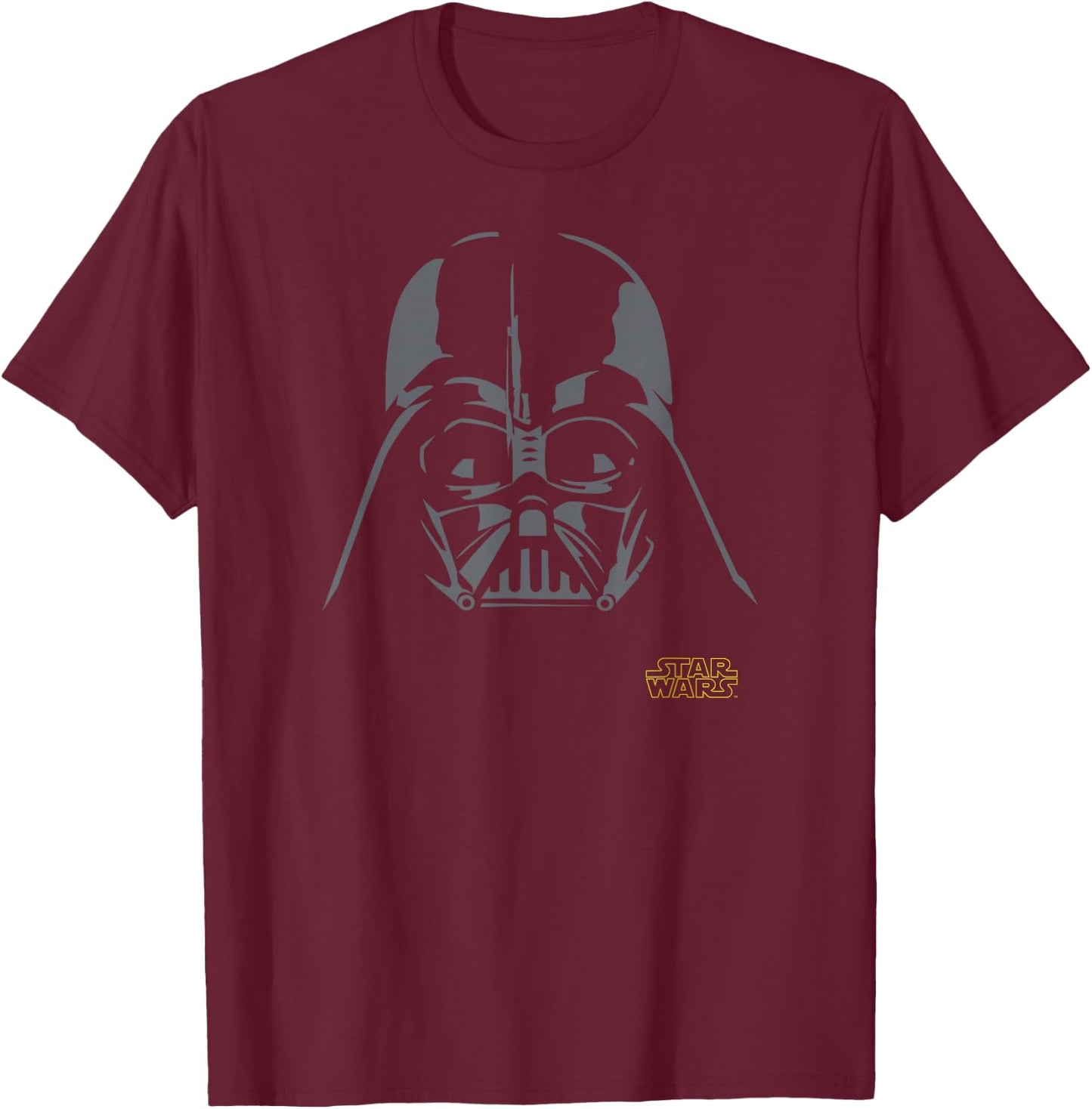 Star Wars Darth Vader Simple Helmet , black T-Shirt - T-Shirt | Maroon