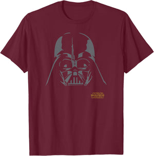 Star Wars Darth Vader Simple Helmet , black T-Shirt - T-Shirt | Maroon