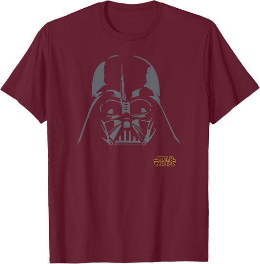 Star Wars Darth Vader Simple Helmet , black T-Shirt - T-Shirt | Maroon