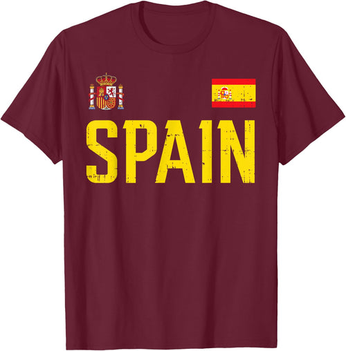 Spain Flag Espana Football Soccer Fan Men Women Kids