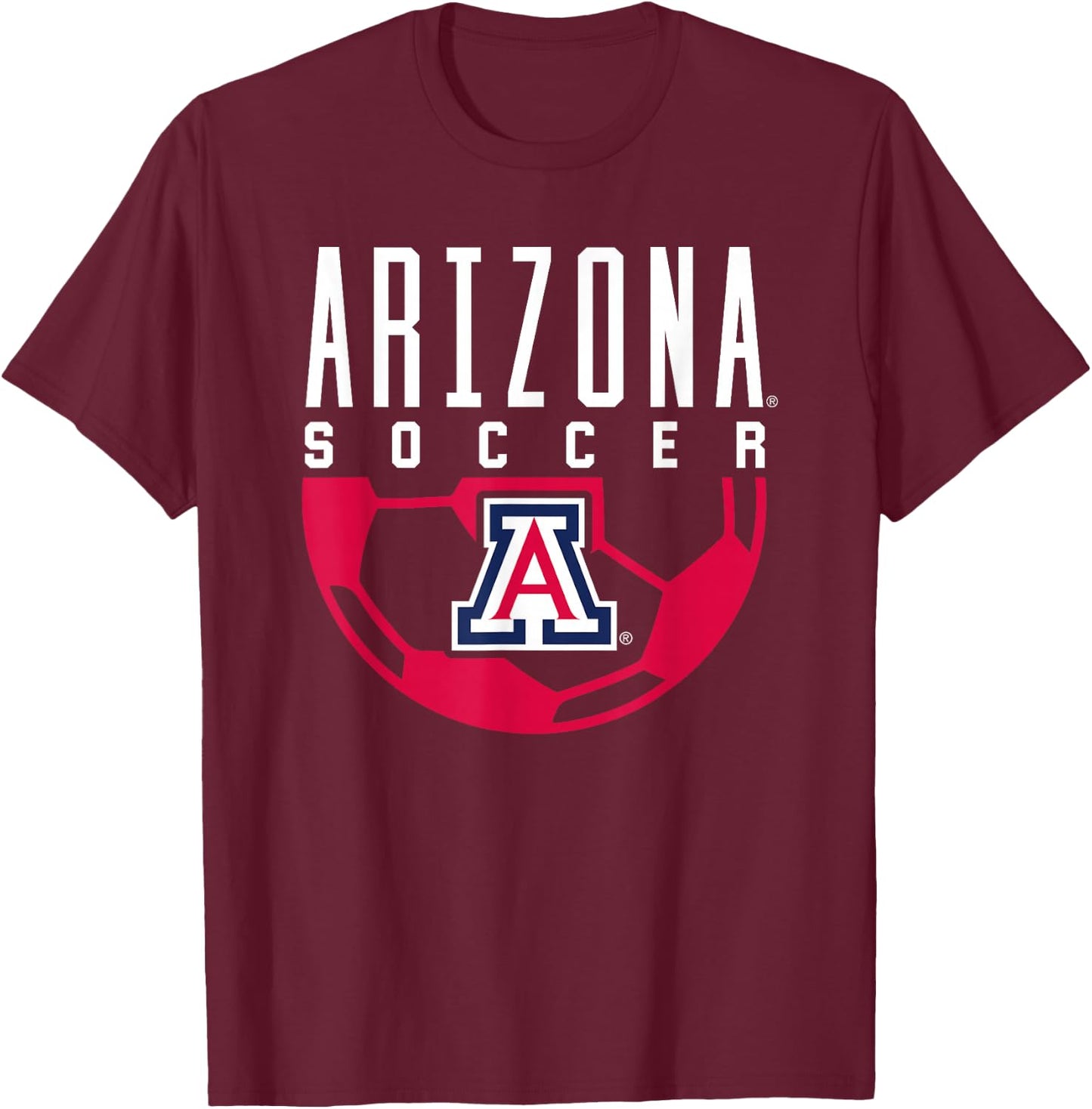 University of Arizona Wildcats Soccer Arch T-Shirt - T-Shirt | Maroon