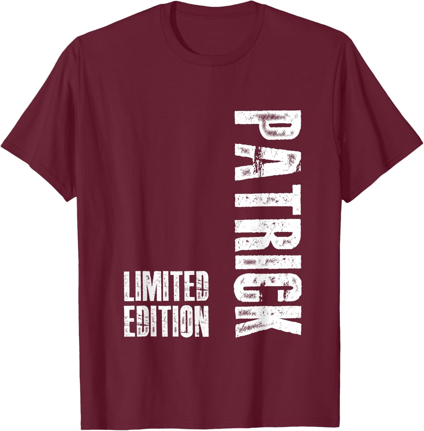Lustiges Patrick Geschenk Personalisiert Geburtstag Patrick T-Shirt - T-Shirt | Maroon