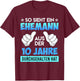 10th Wedding Anniversary Husband Rose Wedding , black T-Shirt - T-Shirt | Maroon