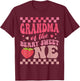 Grandma Of The Berry Sweet One Strawberry First Birthday T-Shirt - T-Shirt | Maroon