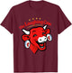 The Laughing Cow Contemporary Logo T-Shirt - T-Shirt | Maroon