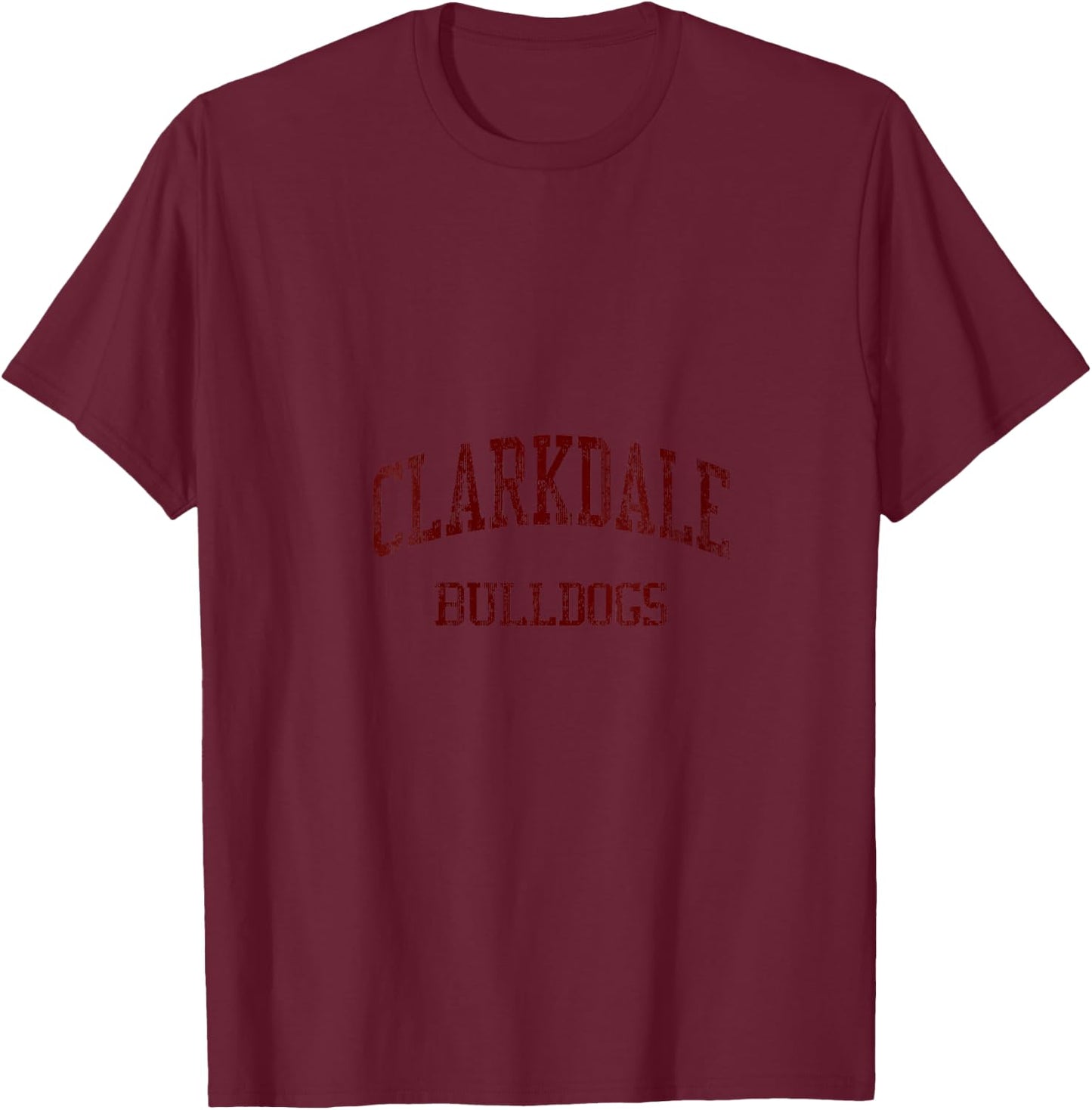 Clarkdale High School HS Meridian MS Vintage Sports V-Neck T-Shirt - T-Shirt | Maroon