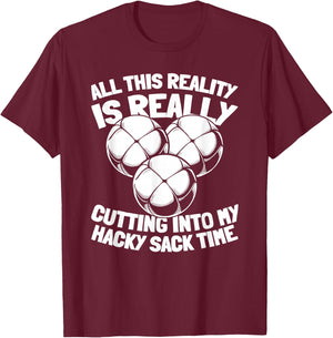 Recreation Footbag - Coordination Hacky Sack T-Shirt - T-Shirt | Maroon