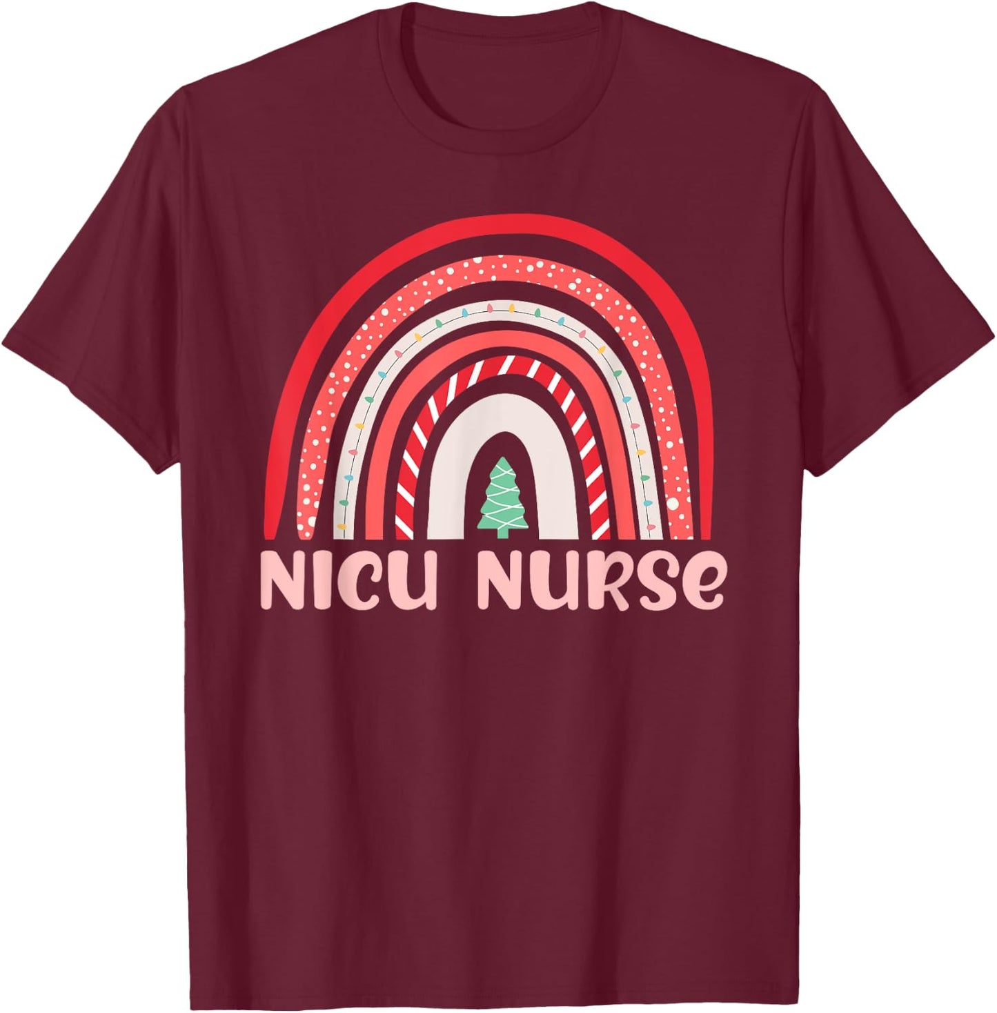 NICU Nurse Neonatal Tiny Crew Christmas Holiday Nutcracker T-Shirt - T-Shirt | Maroon