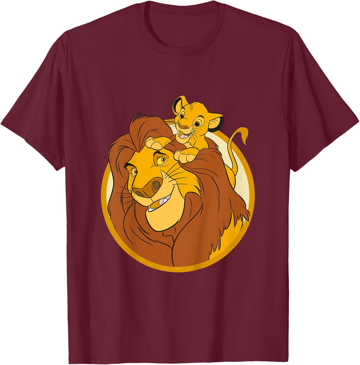 Kids The Lion King Mufasa And Simba , Black, 2 T-Shirt - T-Shirt | Maroon