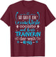 Beste Trainerin der Welt Trainer T-Shirt - T-Shirt | Maroon