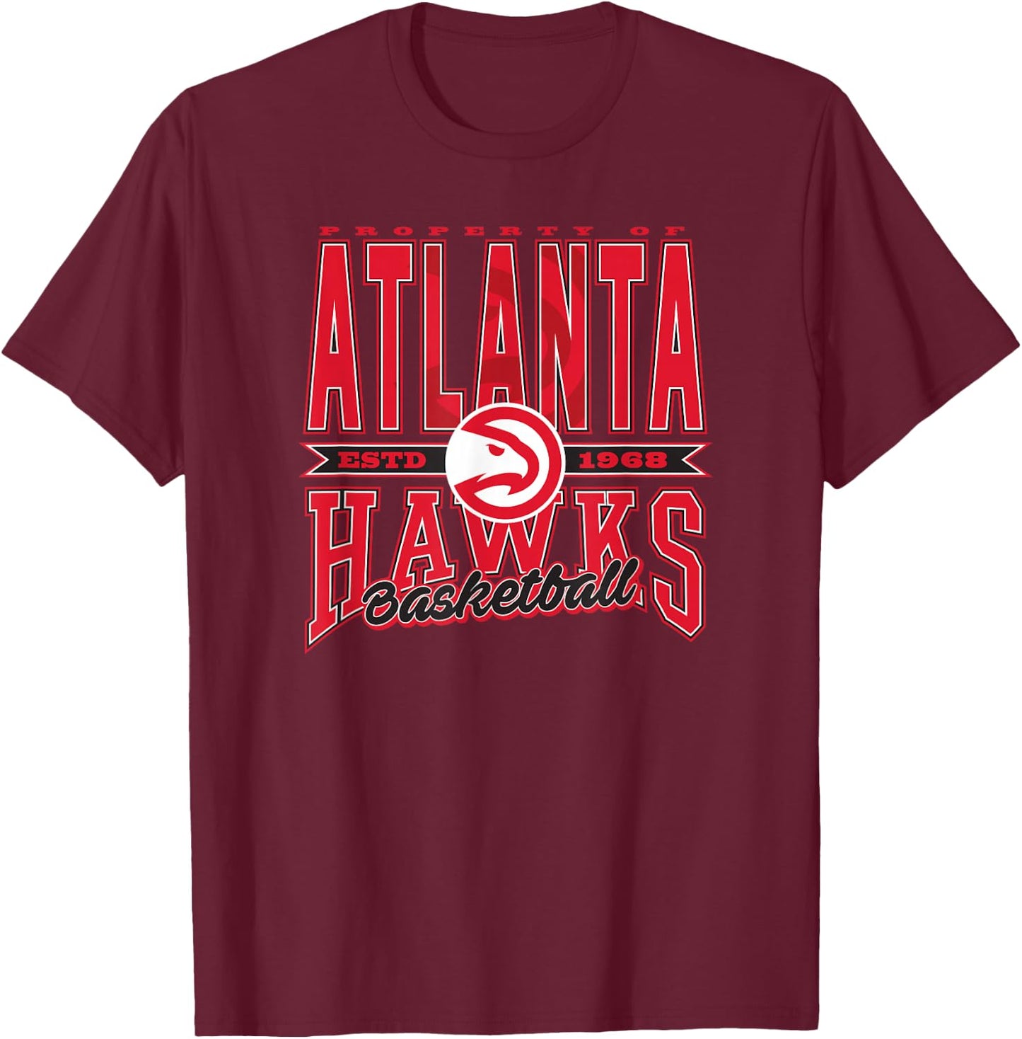 NBA Atlanta Hawks Nonstop Action T-Shirt - T-Shirt | Maroon