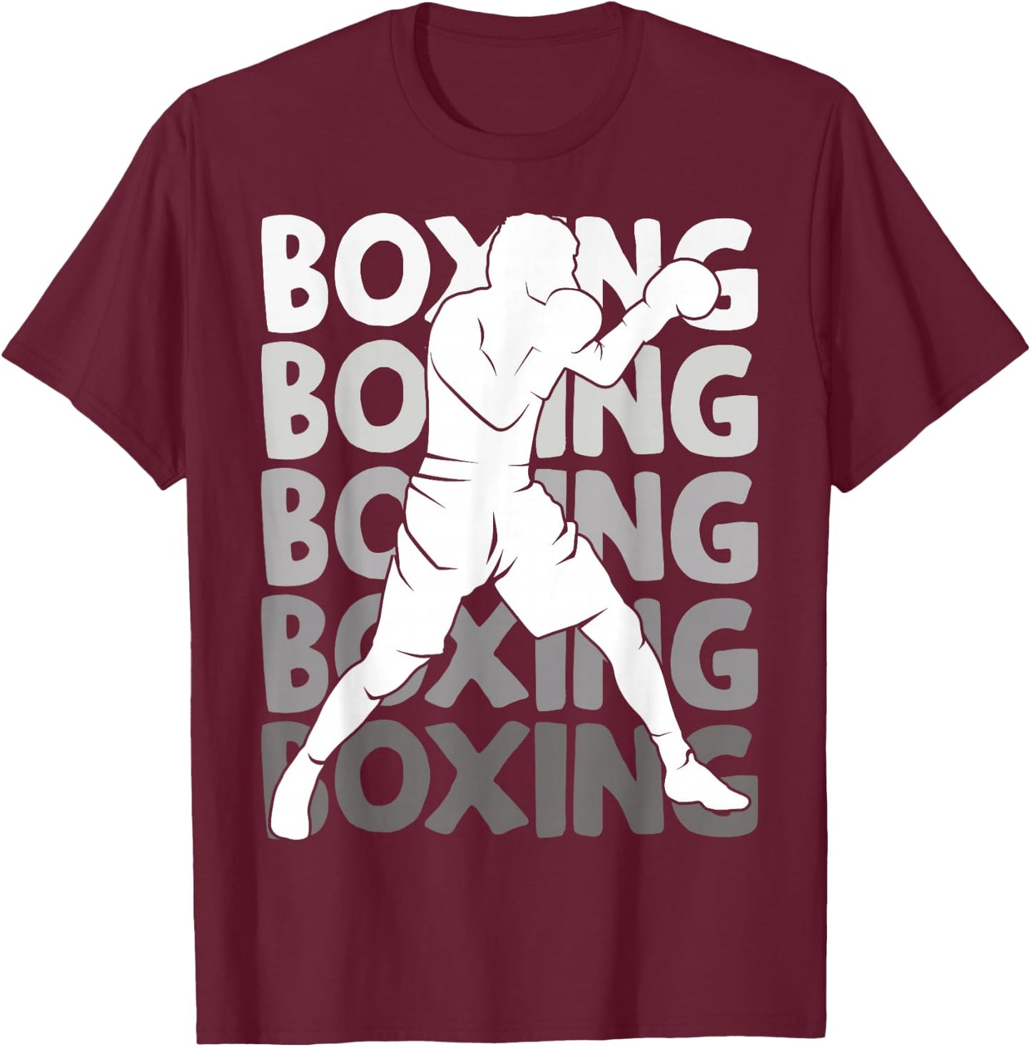 Boxing Boxers Boys Children Men T-Shirt - T-Shirt | Maroon