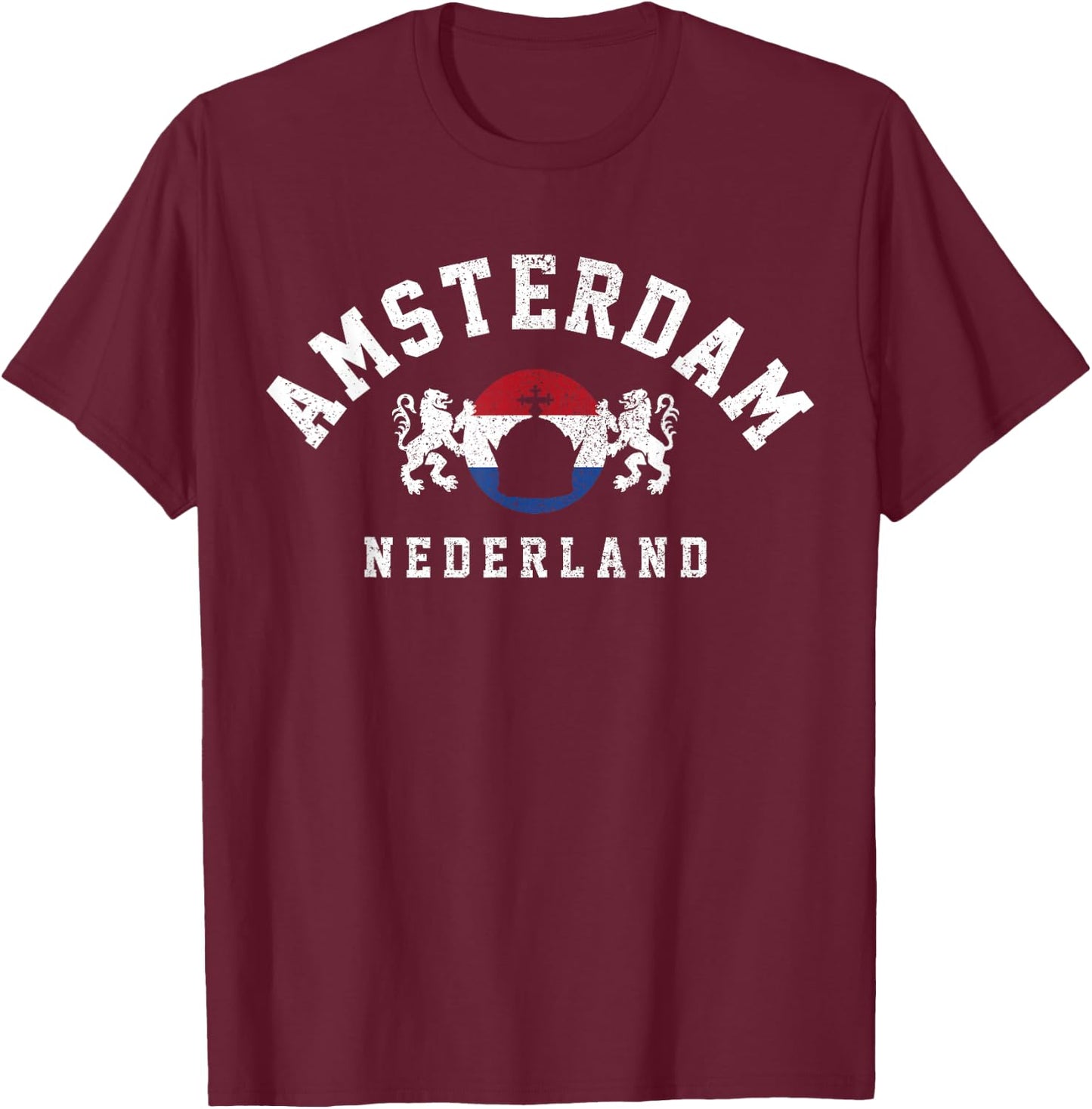 Amsterdam Nederland - Netherlands Holland Souvenir Gift T-Shirt - T-Shirt | Maroon