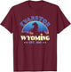 Evanston Wyoming WY Wild Horse T-Shirt - T-Shirt | Maroon