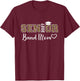 Senior Band Mom 2027 Marching Band Parent Class of 2027 T-Shirt - T-Shirt | Maroon