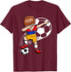 Dabbing Soccer Boy - Armenia Jersey Armenian Football Fans T-Shirt - T-Shirt | Maroon