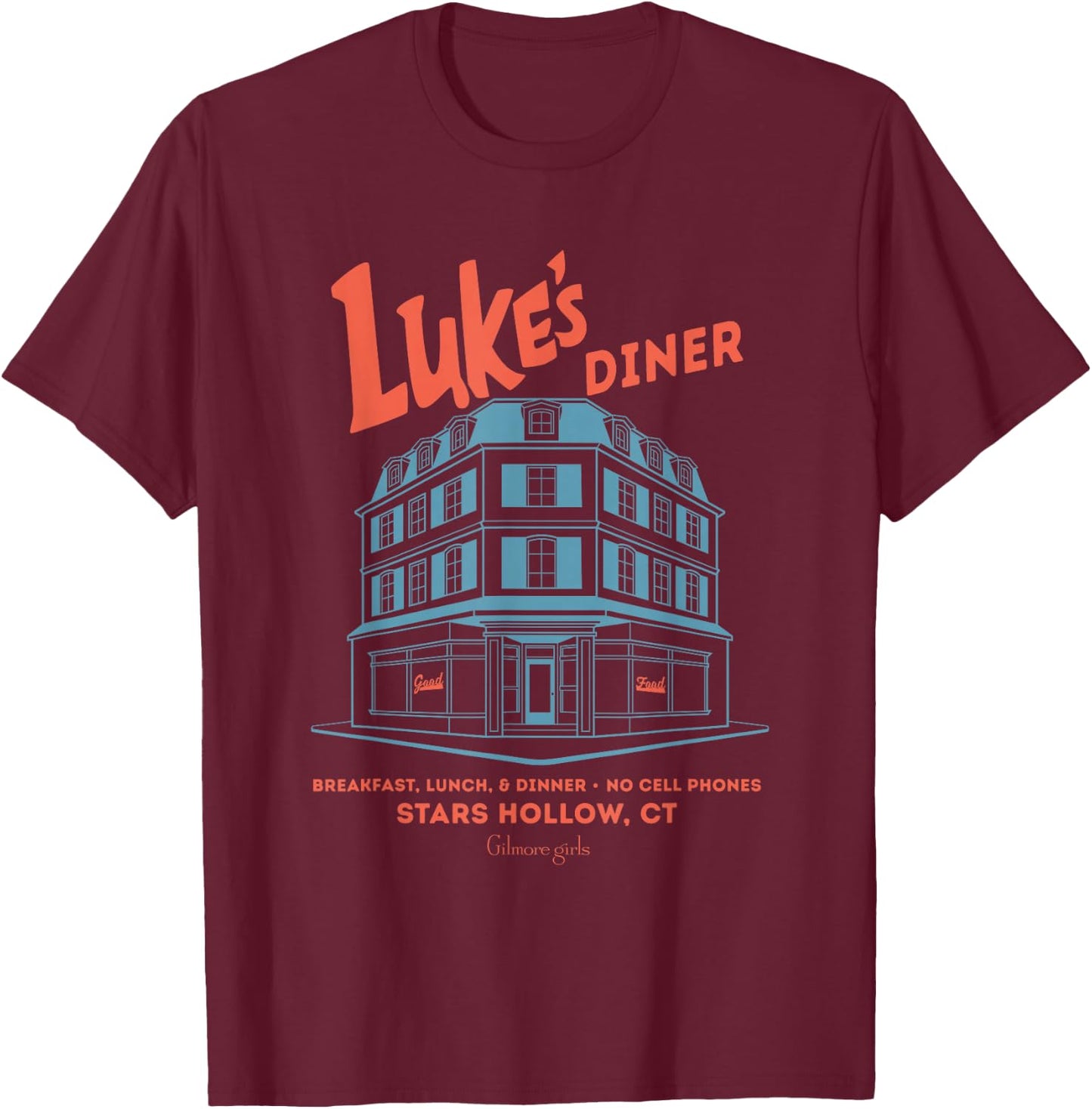 Gilmore Girls Luke's T-Shirt - T-Shirt | Maroon