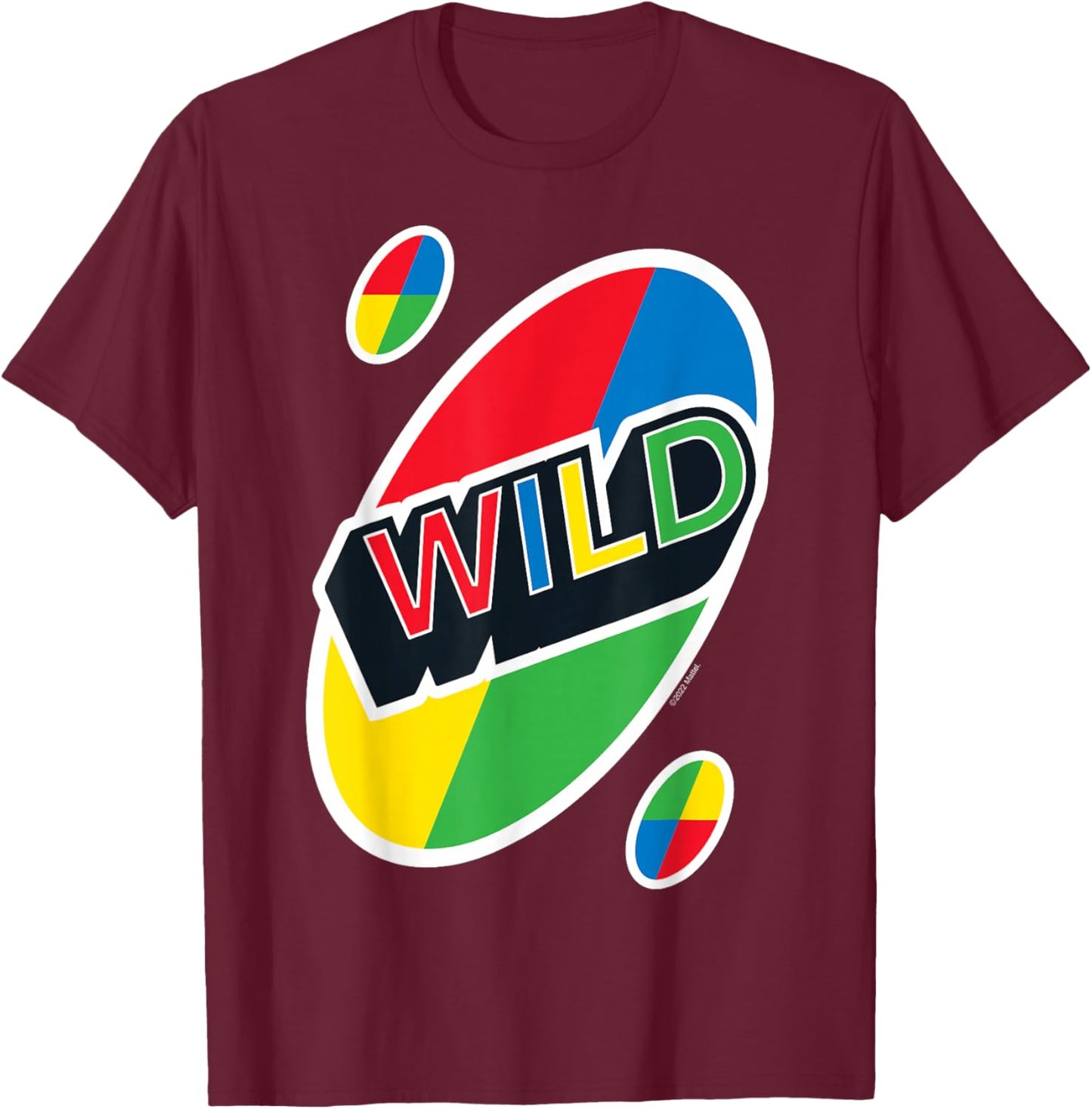 UNO - Wildcard , black T-Shirt - T-Shirt | Maroon