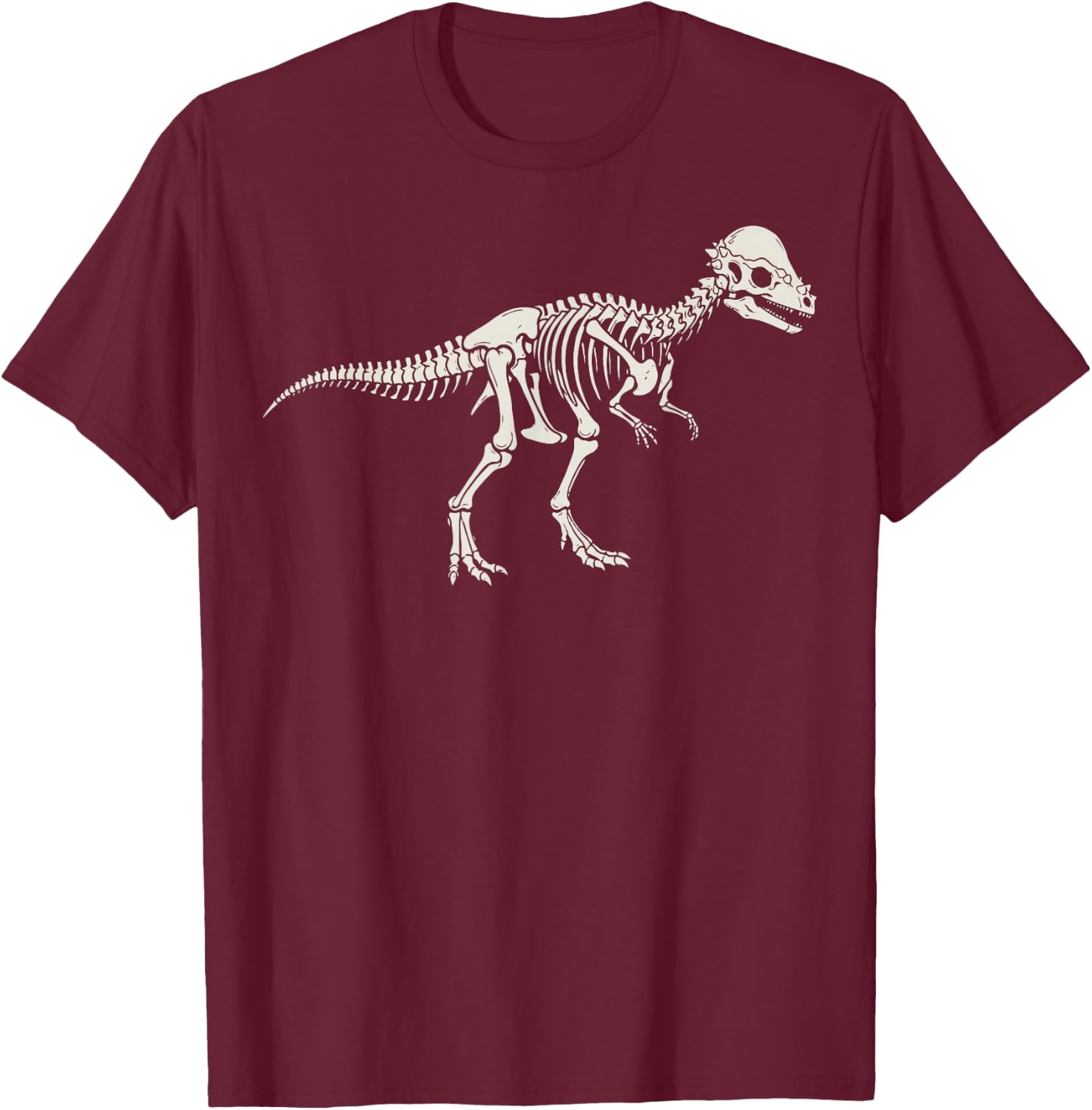 Pachycephalosaurus Skeleton Pachy T-Shirt - T-Shirt | Maroon