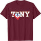 Kellogg's Frosties Tony Tiger Sports Black Adult S, Black, S T-Shirt - T-Shirt | Maroon