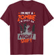 Night Shift Worker Halloween Funny Pun T-Shirt - T-Shirt | Maroon