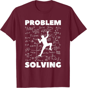 Problem Solving Climber Gift - Climbing, Bouldering Pun T-Shirt - T-Shirt | Maroon