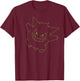 Pokémon - Gengar Outline T-Shirt - T-Shirt | Maroon