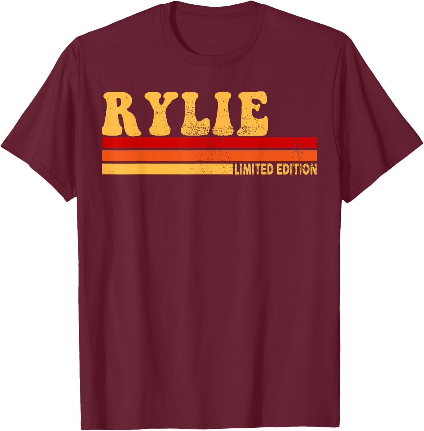 Rylie Name Personalized Cute Idea Women Vintage Rylie T-Shirt - T-Shirt | Maroon