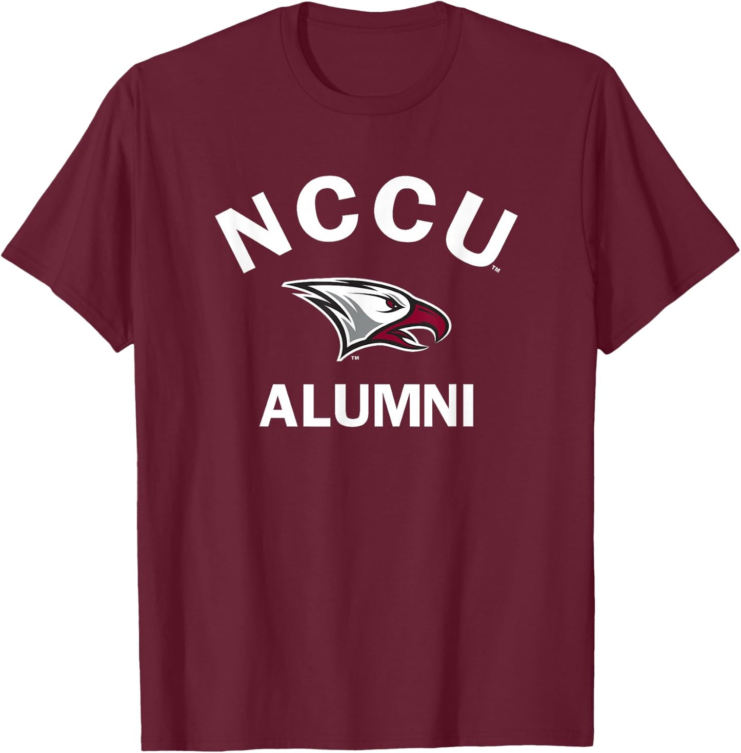North Carolina Central NCCU Eagle Arched Alumni T-Shirt - T-Shirt | Maroon