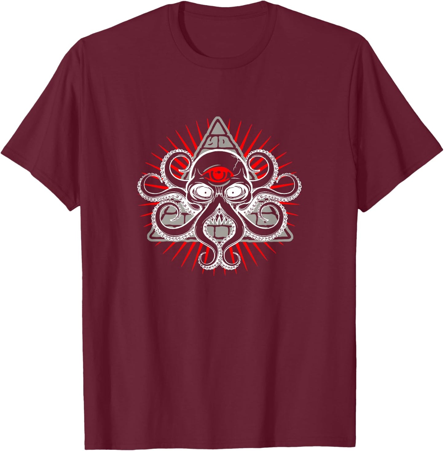 Illuminati - Servant of Cthulhu T-Shirt - T-Shirt | Maroon