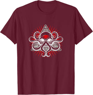 Illuminati - Servant of Cthulhu T-Shirt - T-Shirt | Maroon