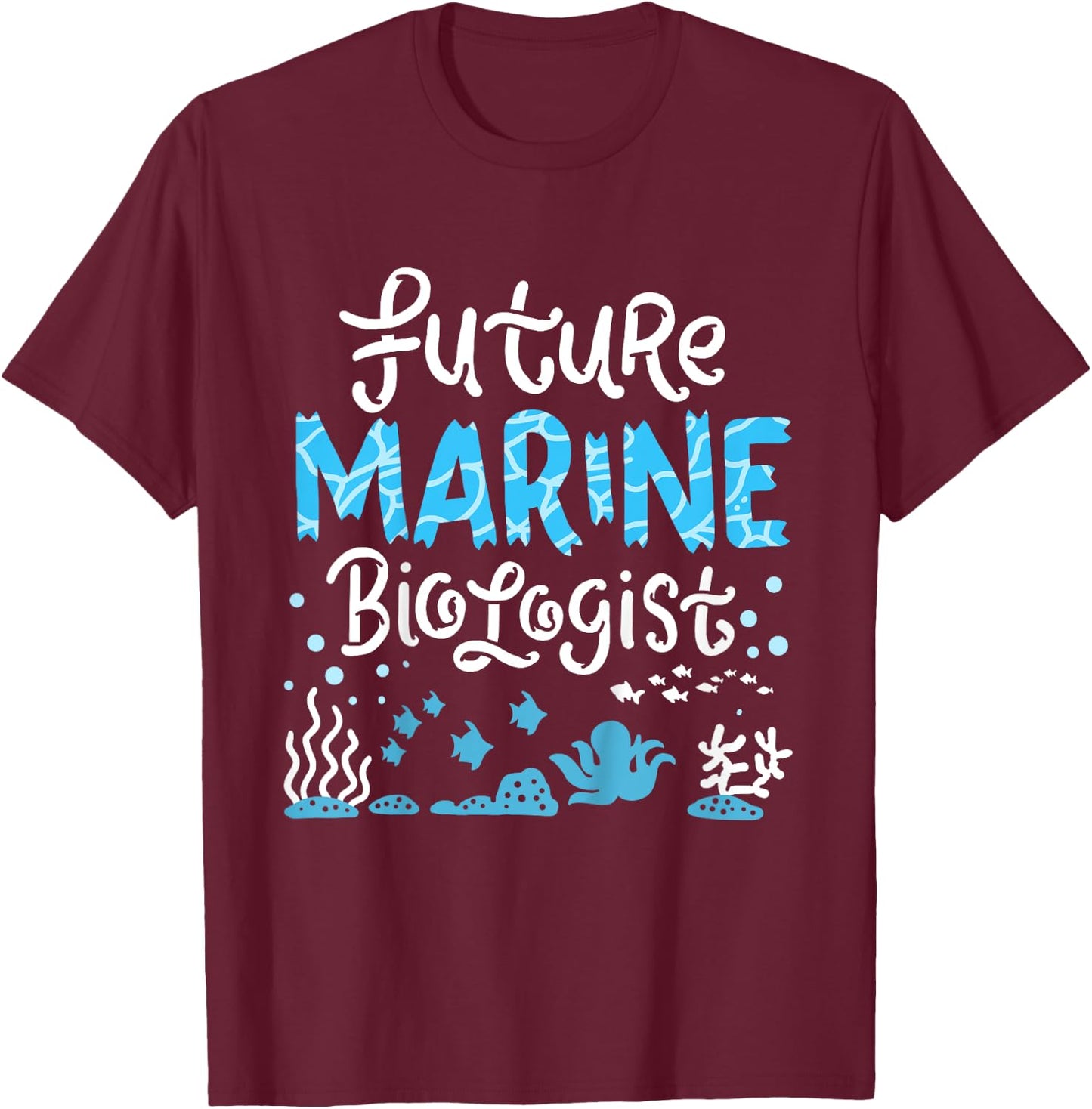 Kids Future Marine Biologist T-Shirt - T-Shirt | Maroon