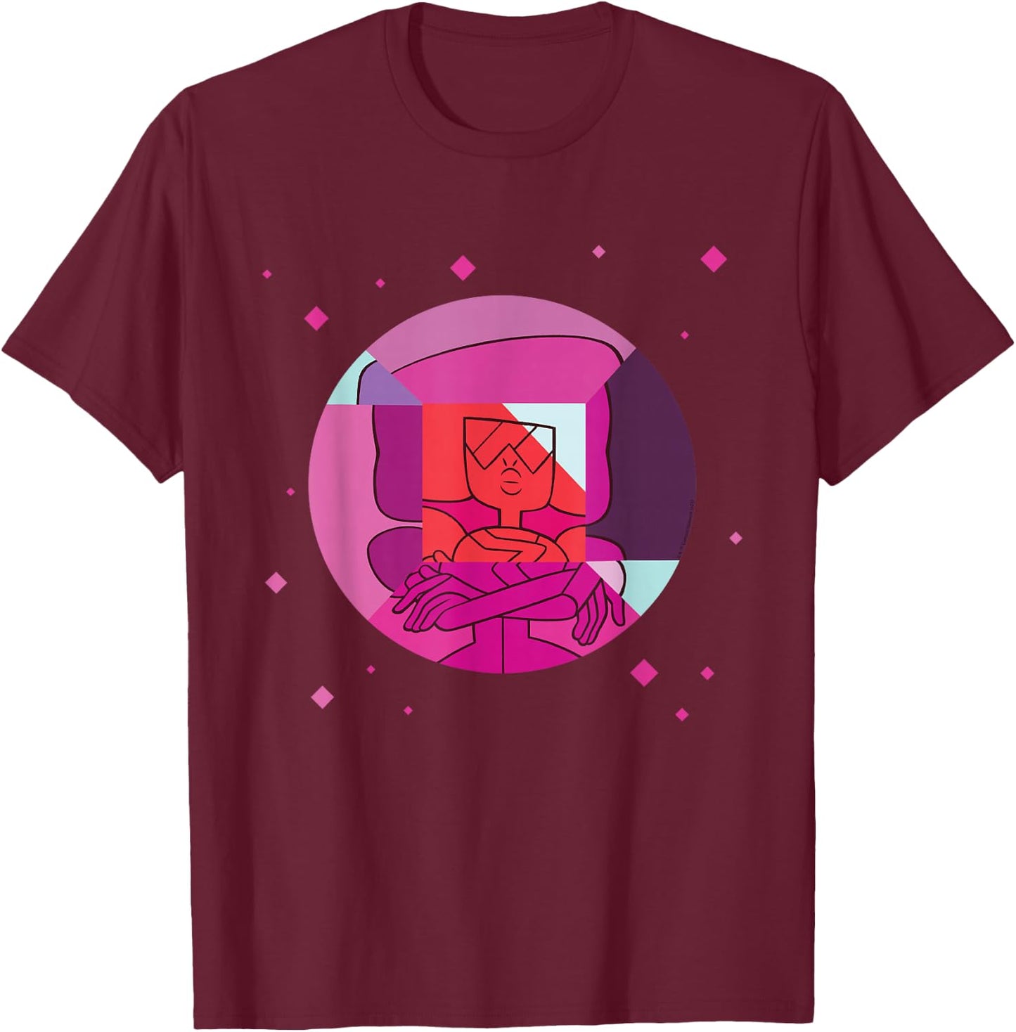 Steven Universe Garnet Gem T-Shirt - T-Shirt | Maroon