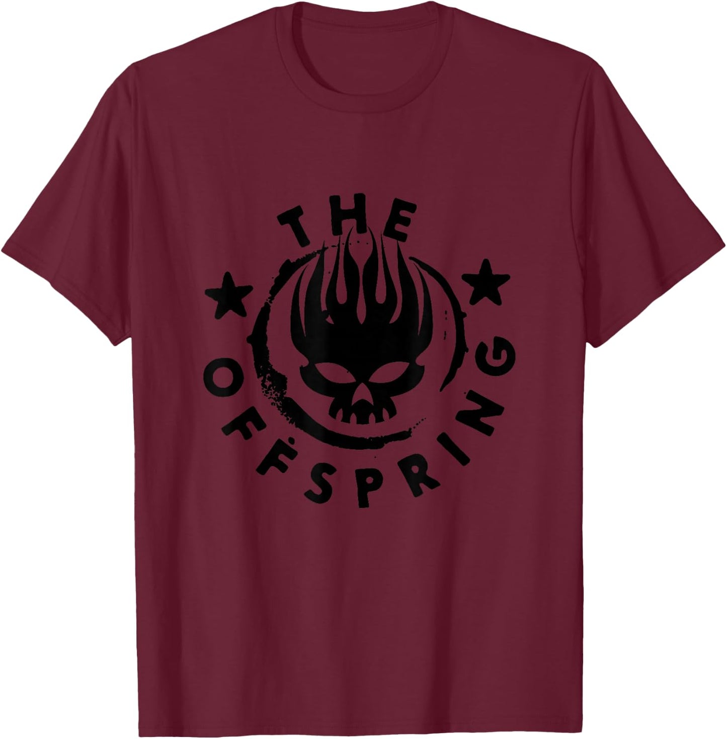 The Offspring Official Star Logo T-Shirt - T-Shirt | Maroon