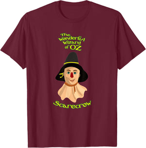 Scarecrow the wonderful wizard of oz book, original design T-Shirt - T-Shirt | Maroon