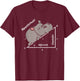 Hippotenuse Hippo Angle Function Hypotenuse Math Teacher T-Shirt - T-Shirt | Maroon