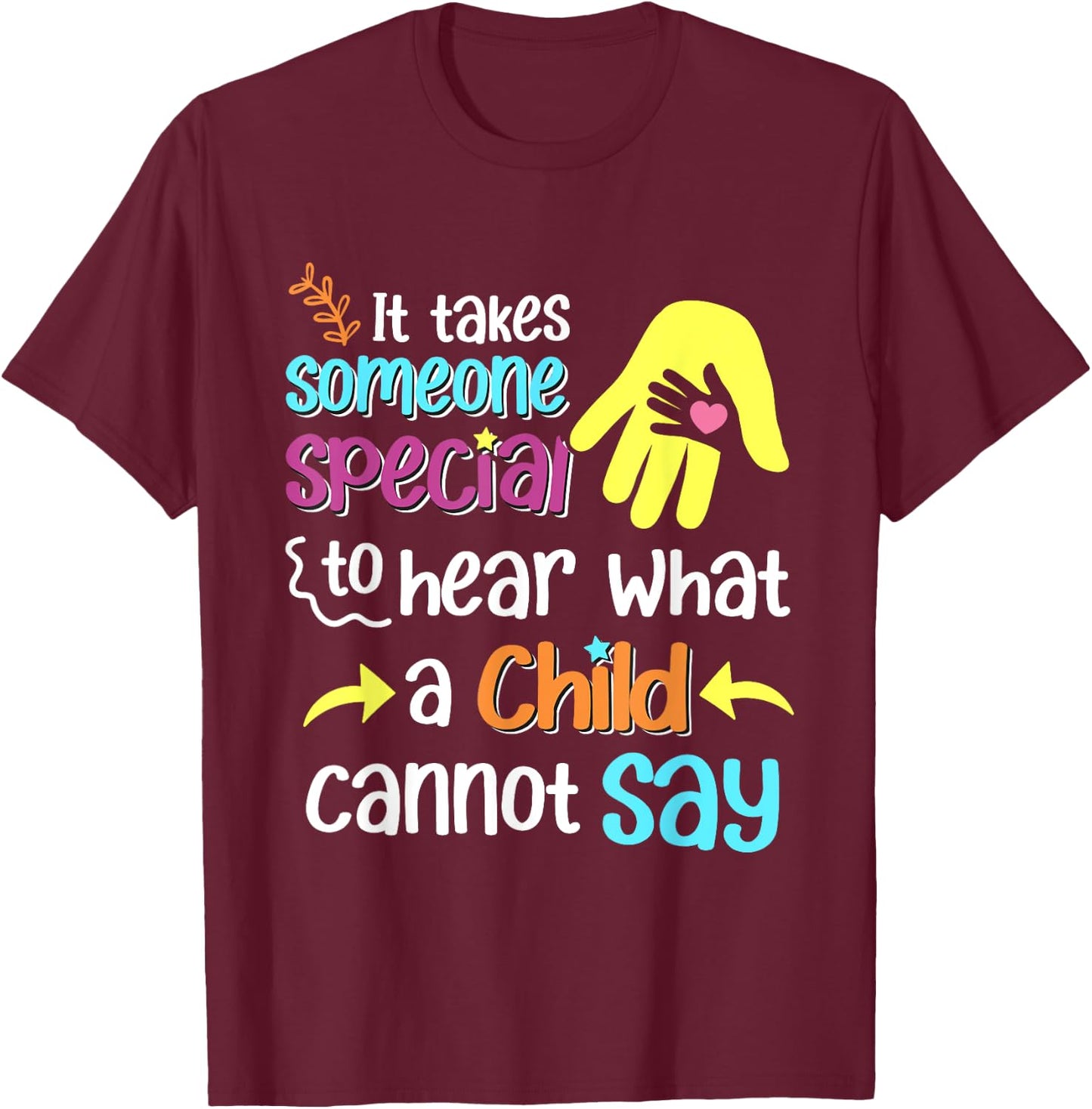 Special Ed Paraprofessional Teacher Education Women Girls Kids T-Shirt - T-Shirt | Maroon